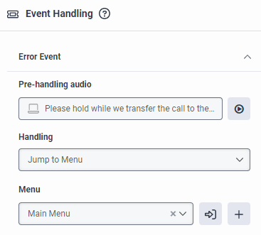 Event handling