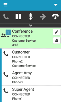 Active conference call