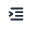 indentation increasing icon