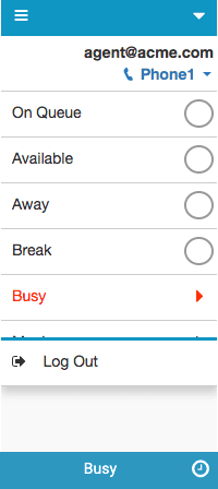 Primary status with secondary statuses