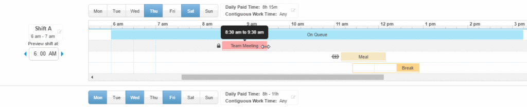 Activity length demonstration