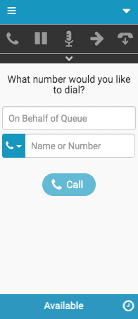 New Interaction window for calls
