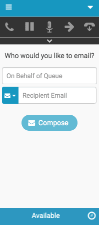 New Interaction window for emails