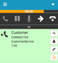 Outbound dialing interaction number connected with timer