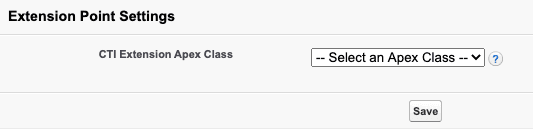 Extension Point Settings in Salesforce