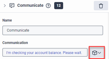 Communicate action in Architect