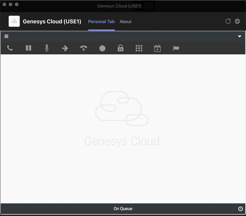 This image is a screenshot of the Genesys Cloud client in Microsoft Teams.