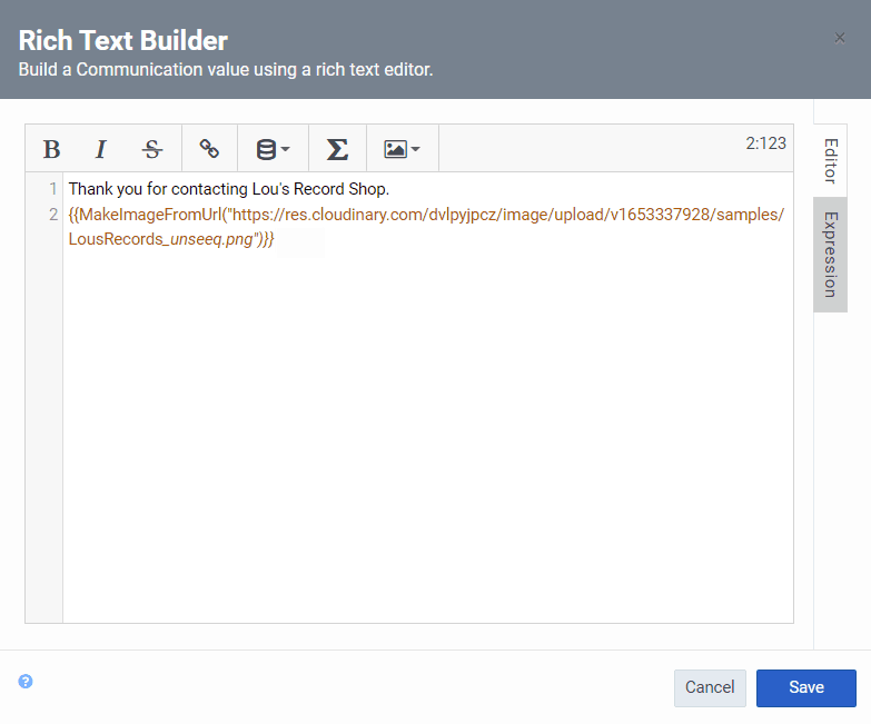 Rich Text Builder