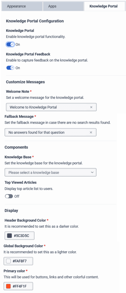 Quick start: Set up the knowledge portal - Genesys Cloud Resource Center