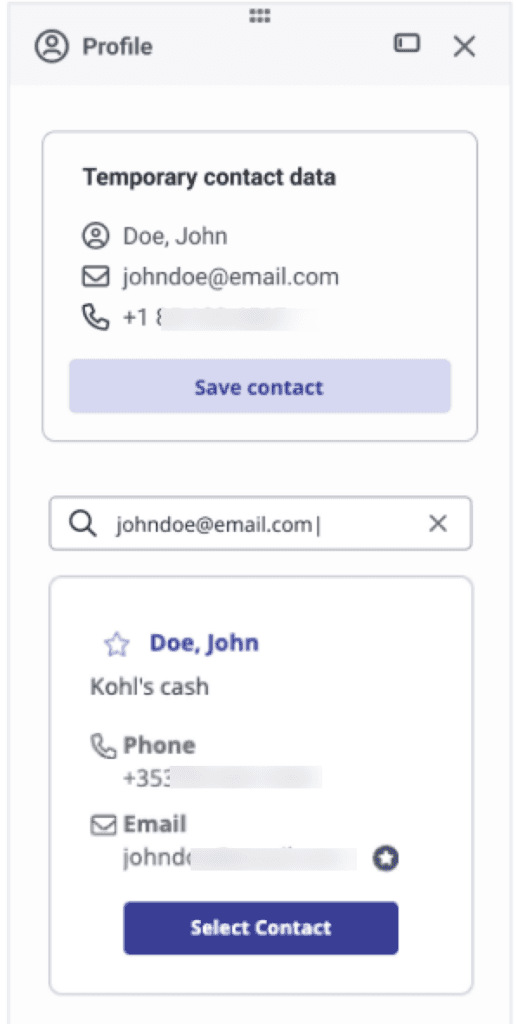 Screenshot showing Web messaging interaction