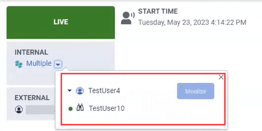 Monitoring already in progress