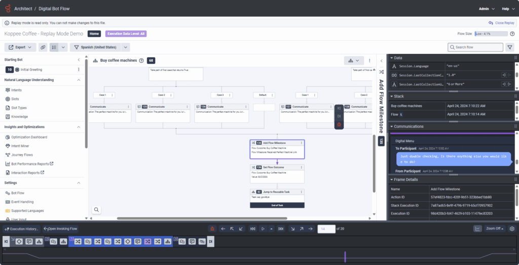 Architect replay mode