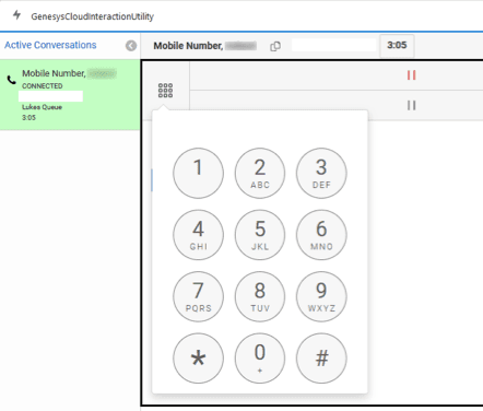 Interaction utility window in Embedded clients.