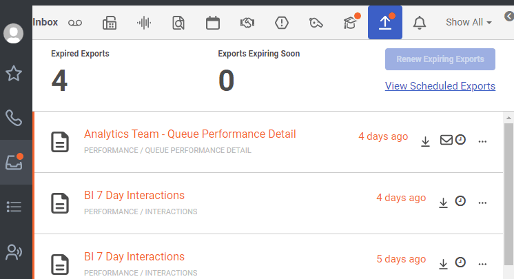 After the export service notifications update