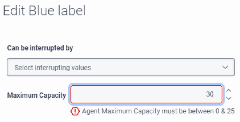 Increased agent utilization capacity - Before