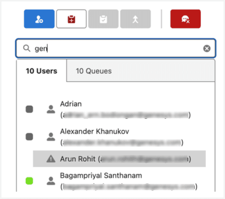 This image is a screenshot of the Transfer option in the CX Cloud, Digital and AI utility.