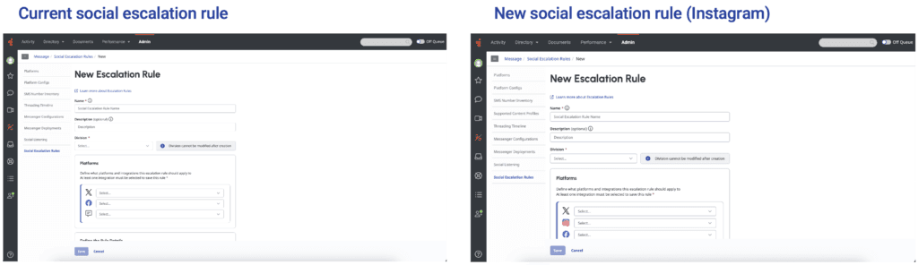 Social escalation rule