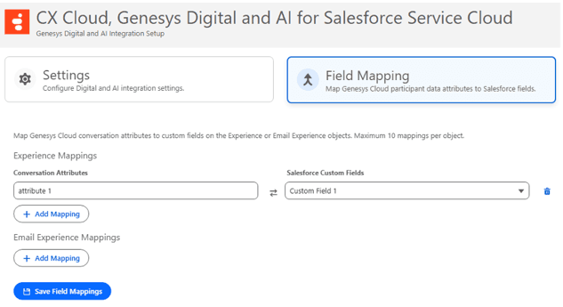 This image is a screenshot of the Digital and AI Settings that shows the <span class=
