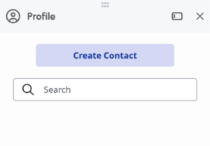 Click to enlarge. Screenshot showing ephemeral contact creation process