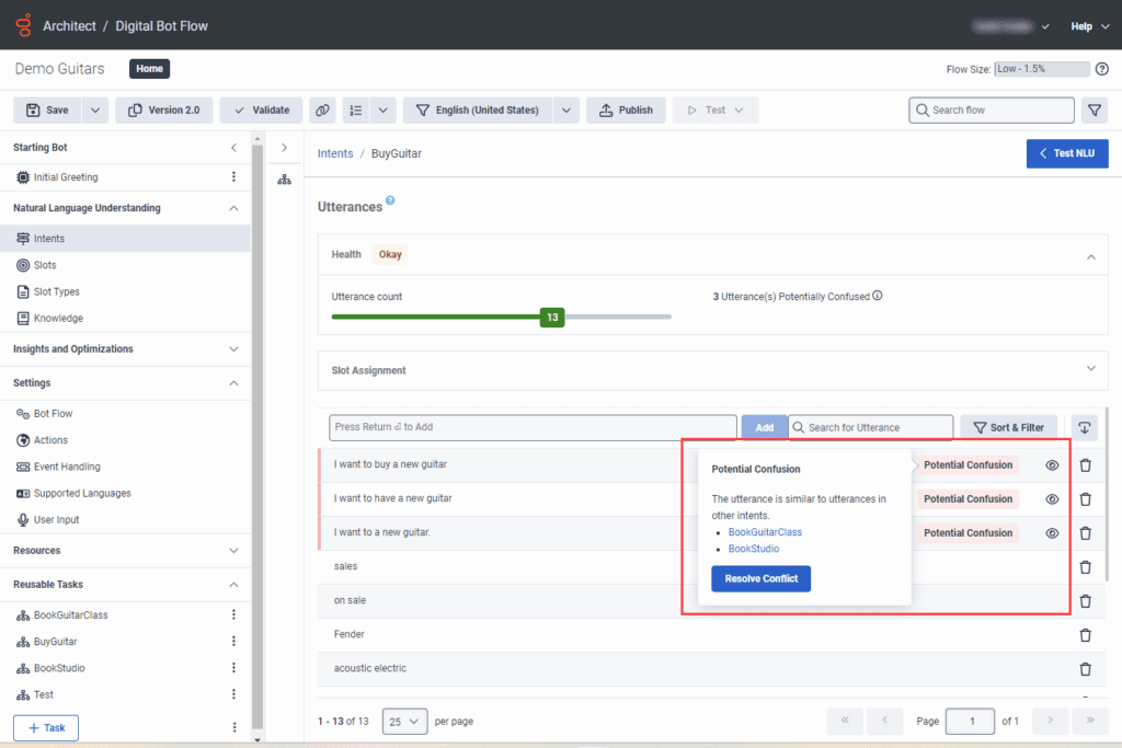 Click to enlarge. Utterance resolve conflict