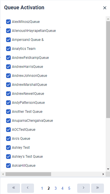Click to enlarge. After queue activation panel update