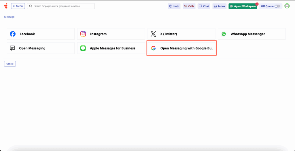 Click to enlarge. Google Business Profile integration